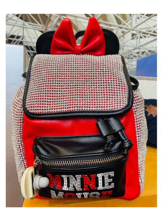 Disney Handbags - Disney Minnie Mouse mini-backpack. Sparkle in style new without tags adorable !